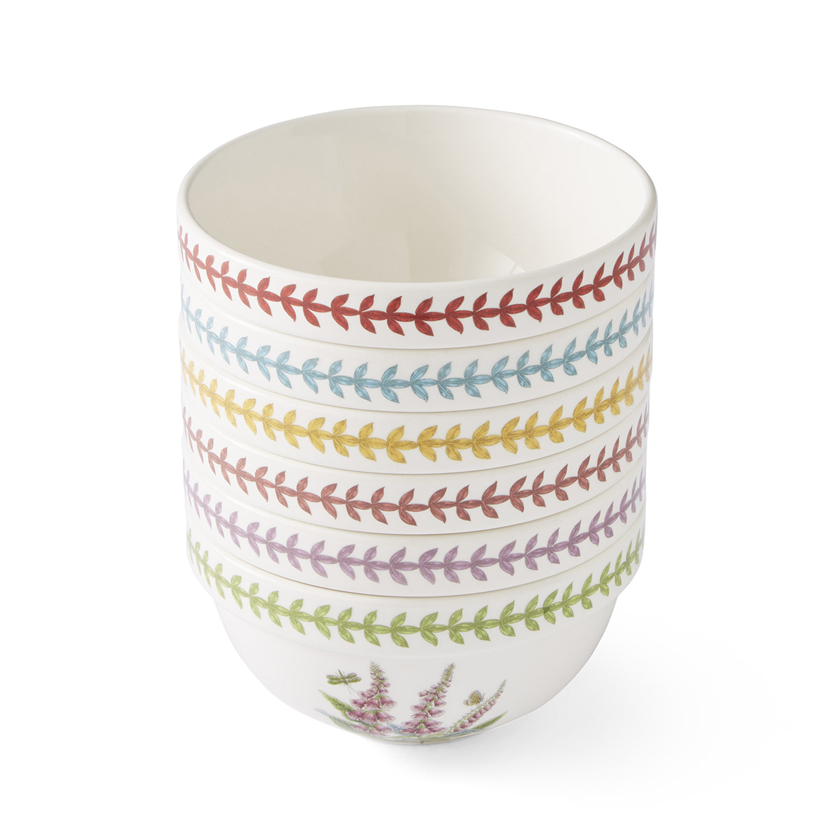 Botanic Garden Meadow 5.5" Stacking Bowl Set of 6 image number null